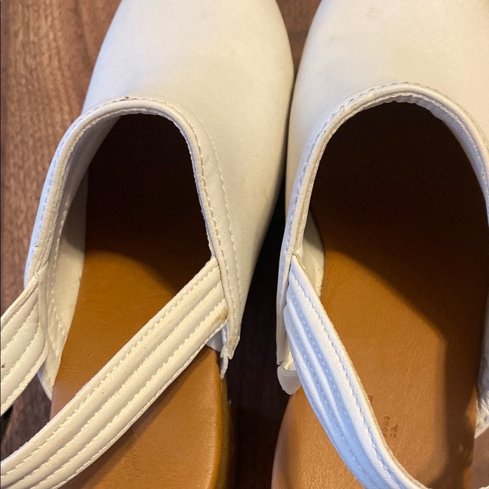 Universal Thread White Mules With Slingback Strap - image 6